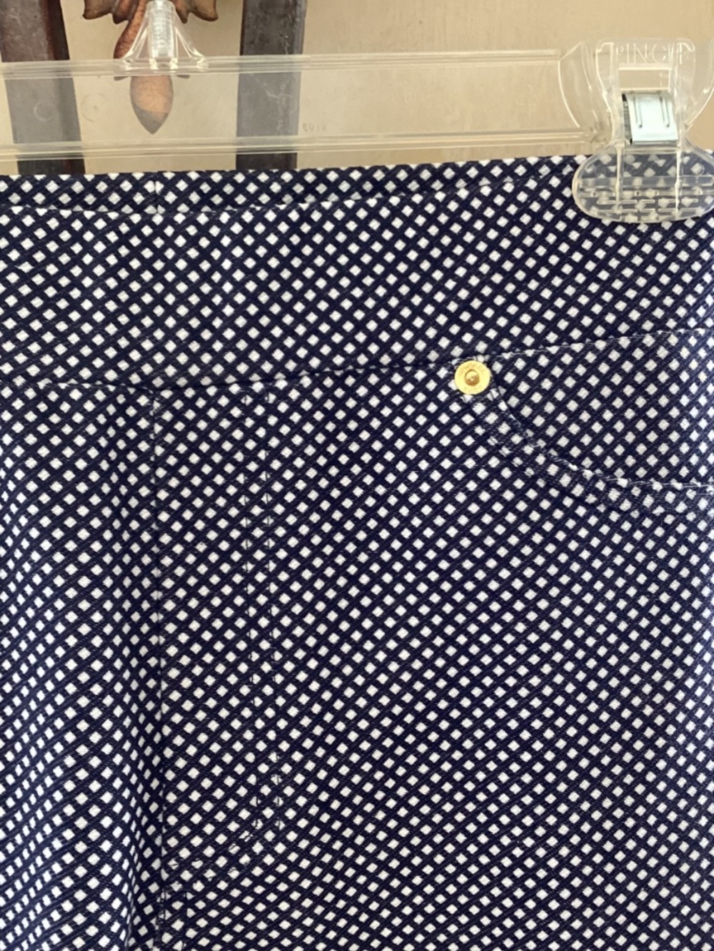 MICHAEL KORS - BLUE/WHITE STRETCH JEGGINGS - SIZE - M